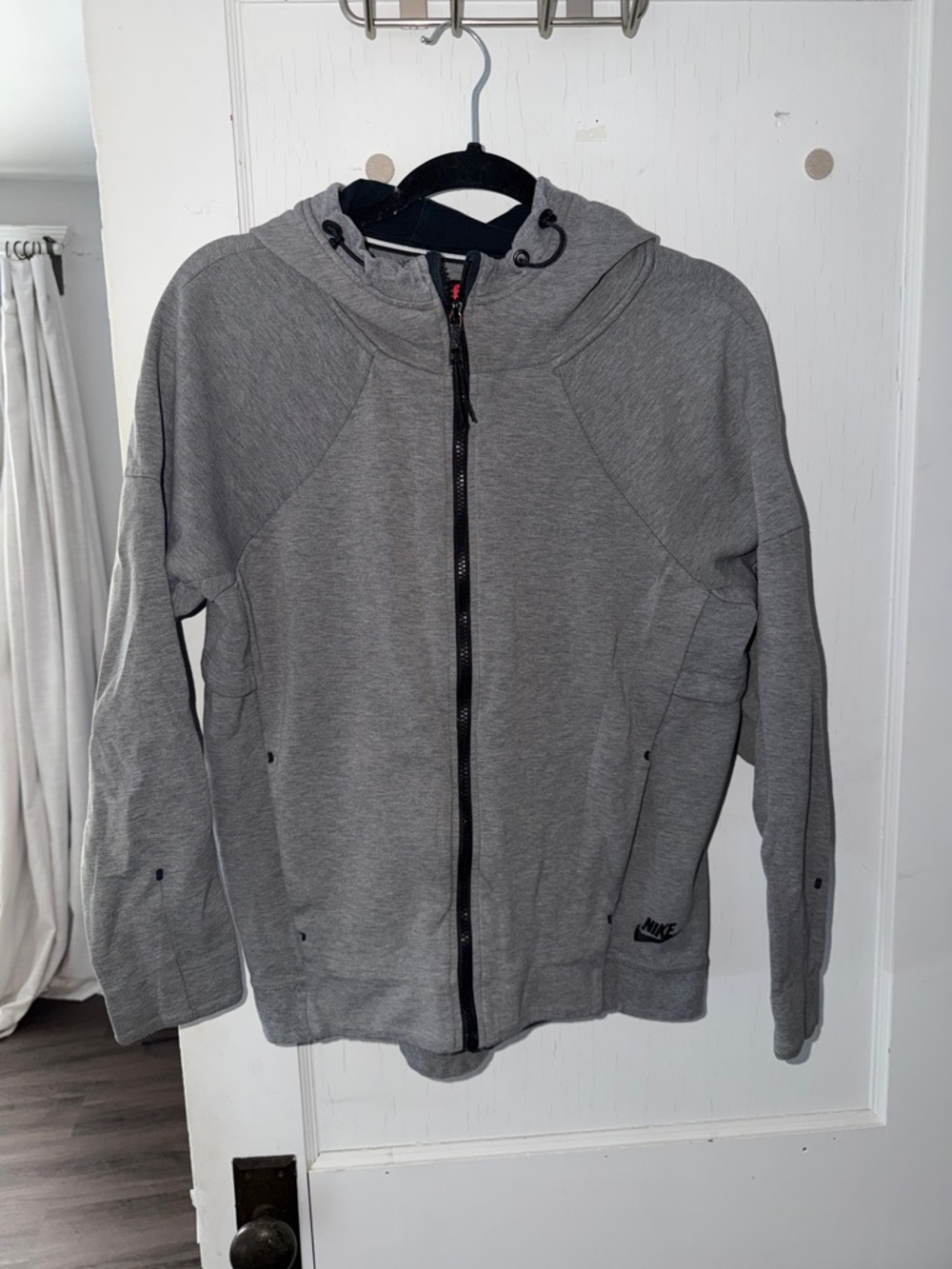 Nike Gray Full-Zip Hooded Sweatshirt